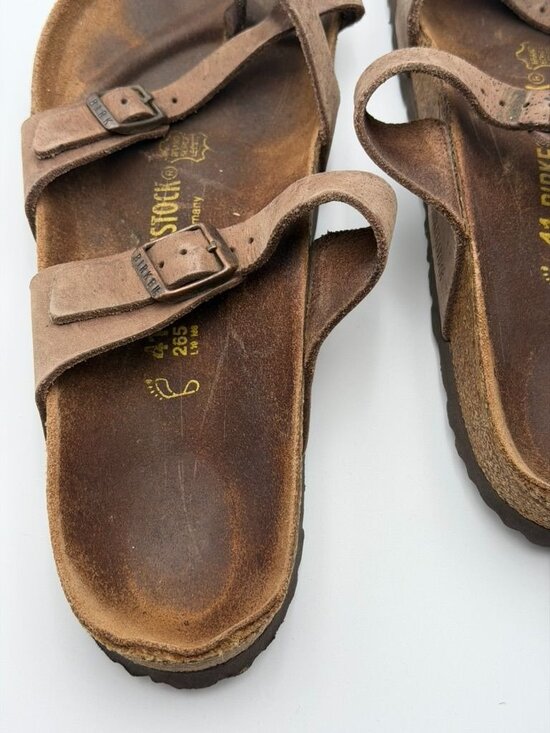 BIRKENSTOCK Mayari Sandals Womens Mens‎ 41 Brown Leather Buckle Comfort Footbed main image 7
